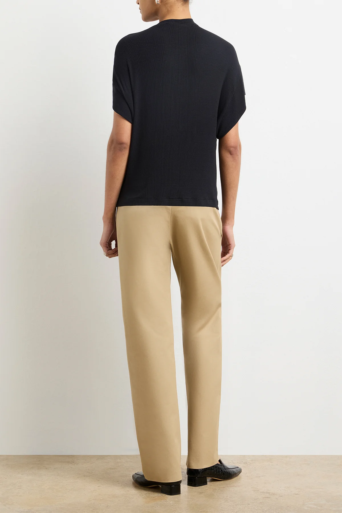 The Faye Asymmetric Top in Black and Silver - Image 4
