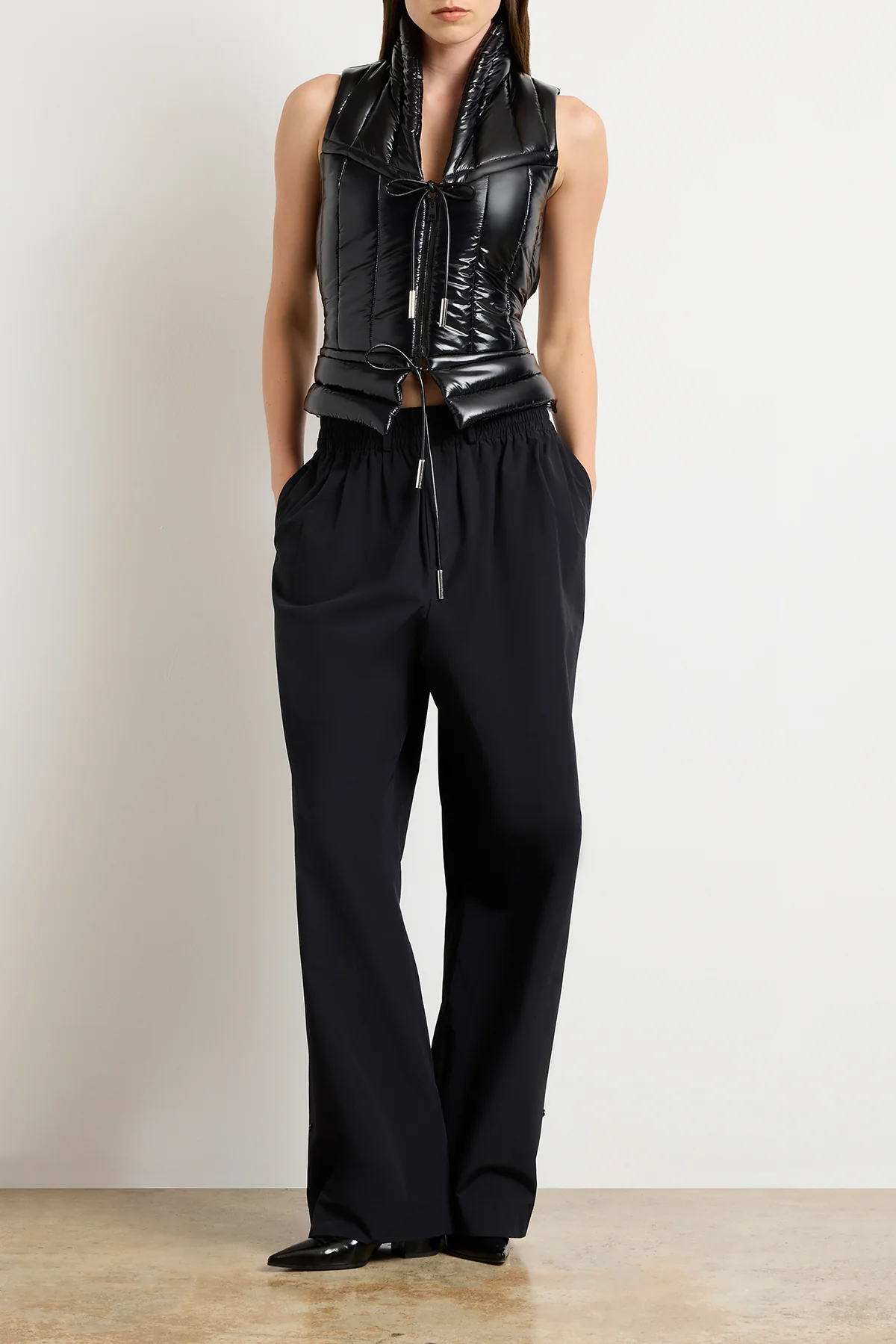 The Maria Water Resistant Padded Gillet in Black - Image 3