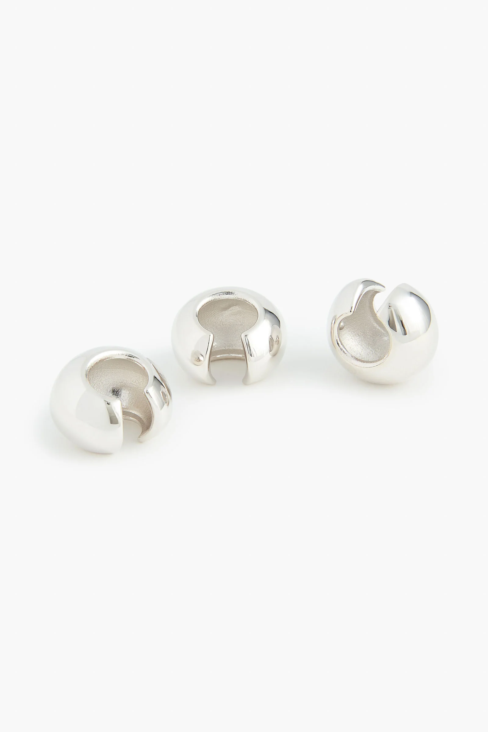 The Nova Dot Cluster Earring Set in Silver - Image 5