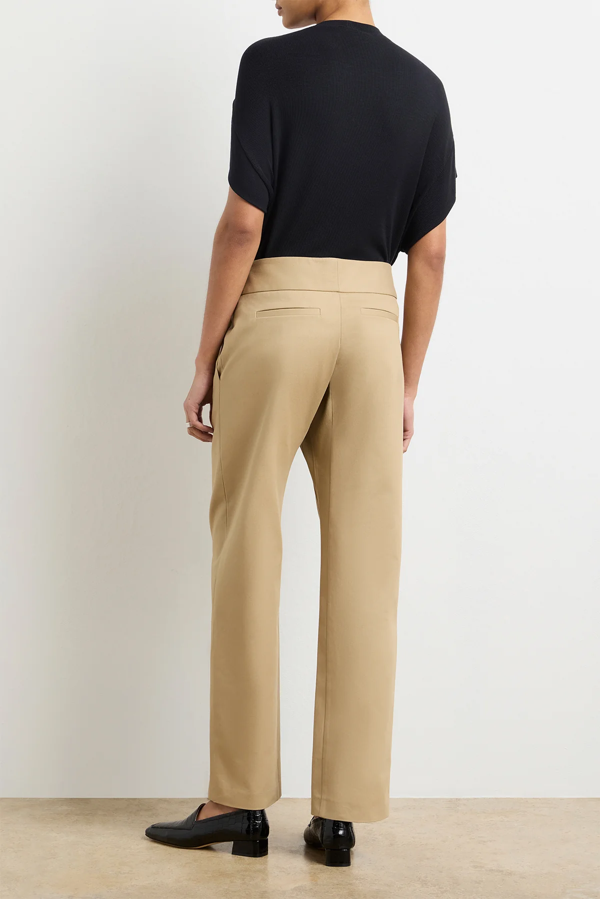 The Phoenix Trouser in Khaki Cotton Gabardine - Image 4