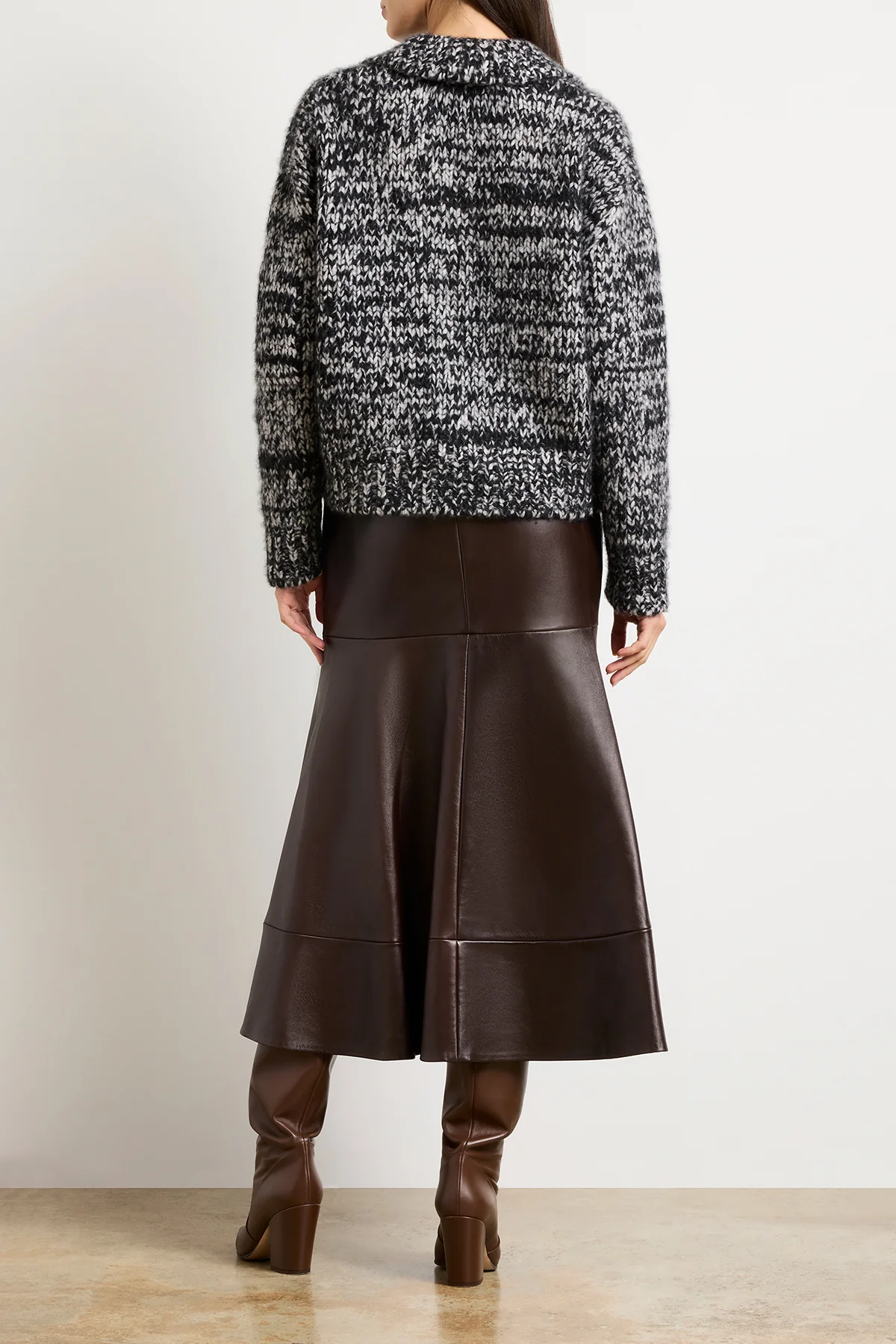 The Posie Half Zip Sweater with Sleeve Pocket in Static - Image 4