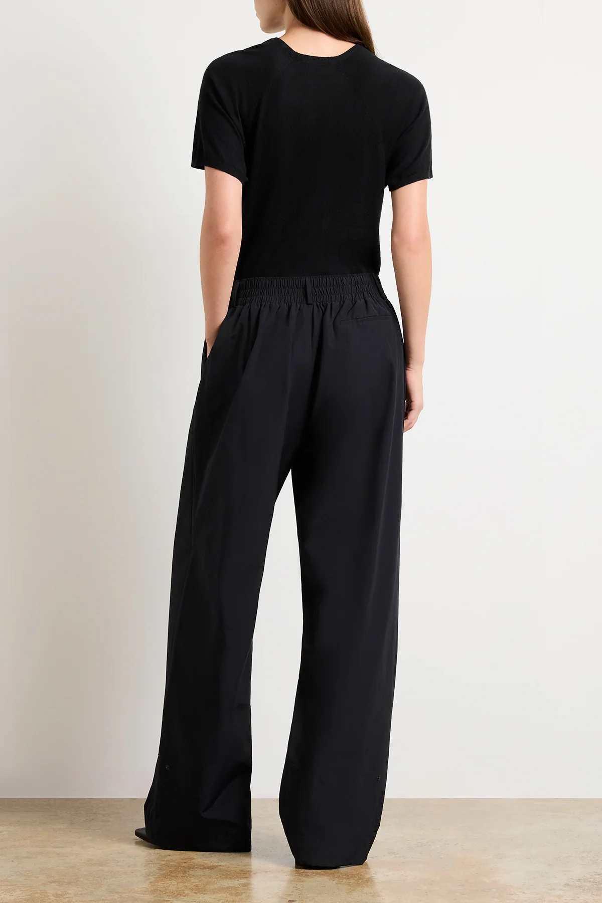 The Teagan Relaxed Track Pant in Black - Image 4
